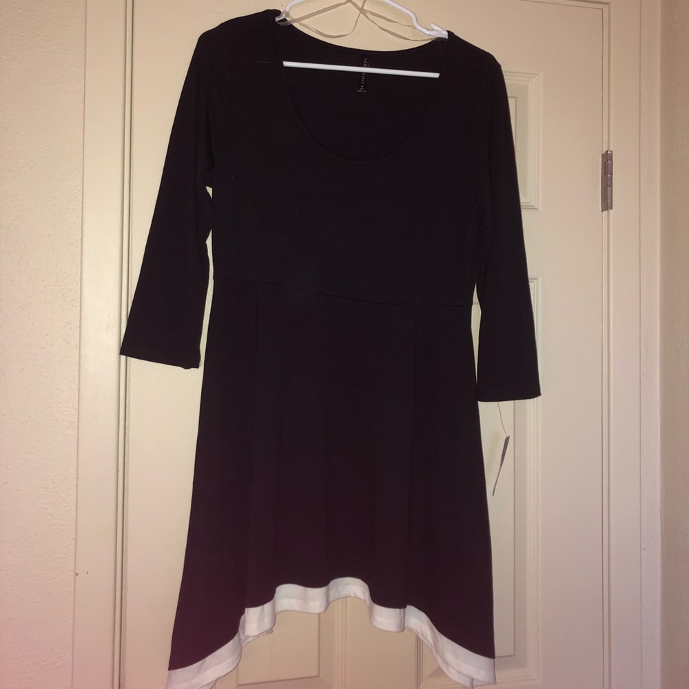 Black flowy top